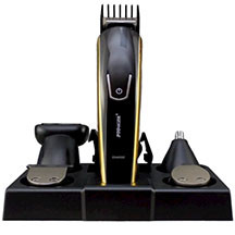Saçqırxan dəst ProMozer MZ-2022 – 8-i 1-də trimmer, simsiz istifadə, paslanmayan polad bıçaq, baş, bədən, bığ, saqqal və burun üçün başlıqlar, yüngül və rahat dizayn