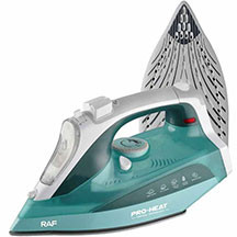 Ütü RAF R.1201G – 2400W güclü, 350 ml su çənli, keramika altlıqlı, 80 q/dəq buxar çıxışlı buxarlı ütü