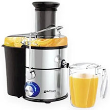 Hoffmans HM-679 şirəçəkən – 1800 Vt güclü, 75 mm geniş qidalandırıcı borulu, 2.2 litr pulpa qabı, 1 litr şirə stəkanı, tam mis motorlu, paslanmayan polad bıçaqlı şireçeken maşın