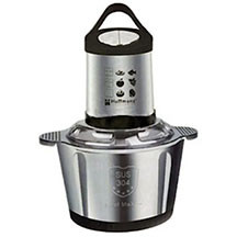 Hoffmans HM-8840 elektrik doğrayıcı – 1200 Vt güclü, 2 litr tutumlu paslanmayan polad qablı, 2 sürət rejimli, çoxfunksiyalı ət və tərəvəz doğrayıcı blender