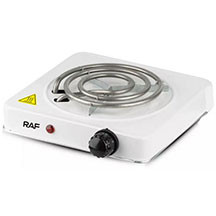 Elektrik bişirici RAF R.8010B – 1000W güclü, bir gözlü, paslanmayan polad korpuslu, masaüstü, mexaniki idarəetməli elektrik plitə