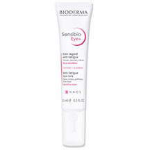 Göz ətrafı dəri üçün krem Bioderma Sensibio Eye+ 15 ml – həssas dəri üçün nəzərdə tutulmuş, kiçik molekulyar hialuron turşusu ilə intensiv nəmləndirən, kafein və karnozin tərkibli, şişkinlik və qara h