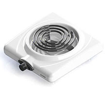Elektrik plitə Kumtel LX-7130 – 1500 Vt güc, 1 konforlu, 140 mm diametrli emaye bişirmə səthi, TEN tipli elektrik qızdırıcı, termostatlı, mexaniki idarəetmə və kompakt dizaynlı masaüstü elektrik plitə