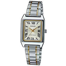 Qadınlar üçün Casio LTP-V007SG-9BUDF – iki rəngli dizayn, suya davamlılıq və zamansız eleqantlıq qol saatı