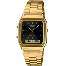 Casio AQ-230GA-5AMQY kişi saatı – retro tərz, analog və rəqəmsal funksiyaların mükəmməl birləşməsi