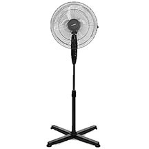 Ventilyator Kumtel KTF-285 – 45 Vt güc, 3 sürət rejimi, 90° fırlanma, tənzimlənən hündürlük (maksimum 132 sm), aşağı səs səviyyəsi, mexaniki idarəetmə və döşəməüstü sərinkeş