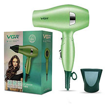 Fen VGR V-432 – 1000W güc, qatlanan və kompakt dizayn, 2 sürət rejimi, ionizasiya funksiyası, 1.8 m kabel, saçları hamar və parlaq edən portativ fen