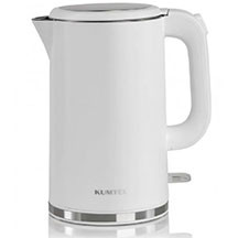 Kumtel HMK-04W – 1.7 litr həcm, 2200 Vt güc, ağ rəngli paslanmayan polad və plastik korpus, qapalı spiral qızdırıcı element, 360° fırlanan altlıq və sürətli su qızdırma funksiyası ilə funksional elekt