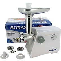 Sonashi SMG-026 ətçəkən – güclü elektrik motorlu, müxtəlif ət və məhsullar üçün uyğun, praktik və sürətli işləyən elektrik etceken maşın