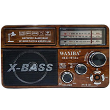 Waxiba XB-2311BT-S-L Radioqəbuledici – Qəhvəyi Rəng, Bluetooth, FM/AM/SW Dalğalar, USB/TF Kart Dəstəyi və Retro Dizaynlı Radio