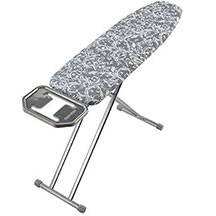 Cingillioglu Cindy CM-038 ütü masası, 33x115 sm ölçüdə, buxar keçirici monoblok səth, istiliyədavamlı xüsusi pambıq örtük, qatlanan və yüngül konstruksiya, əlavə ütü dəstəyi