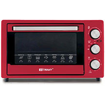 Tiffany TF-38  – 2000 Vt güclü, 38 litr tutumlu, çoxfunksiyalı bişirmə rejimli, üst və alt qızdırıcı elementli, temperatur və vaxt tənzimləyicili müasir elektrik soba