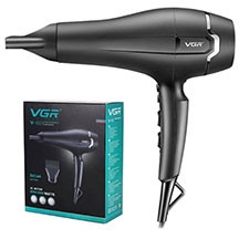 VGR V-450 Fen – 2400W güc, 3 temperatur və 2 sürət rejimi, sürətli və effektiv saç qurutma, zərərsiz və rahat istifadə, peşəkar dizayn