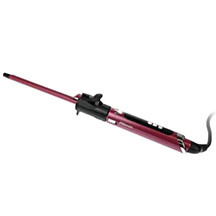 Saçburan maşa ProMozer MZ-6629 – 9 mm diametrli keramika örtüklü, 30 saniyəyə sürətli qızma, afro və spiral burmalar üçün, elektron temperatur nəzarəti, tünd qırmızı dizayn