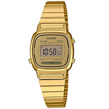 Casio Collection Women LA670WGA-9DF – retro üslub, qızılı rəng və rahat istifadə üçün ideal qadın qol saatı
