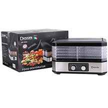 Meyvə və tərəvəz quruducu Dessini DS-320A – 5 qatlı, temperatur tənzimləyicili, 350 Vt, sürətli və bərabər qurudan elektrik qurutma aparatı
