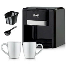 Qəhvə maşını RAF R.115 – 850W güclü, 1.6L su çənli, 15 bar təzyiqli, paslanmayan polad korpuslu espresso və cappuccino kofe aparatı