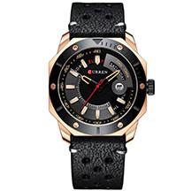 Curren C8344 Black – Minimalist Qara Dizaynı və Güclü Mexanizmi ilə Müasir Kişi Qol Saatı