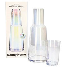 Qarafin dəsti Danny Home CB05, 2 hissə, 1000 ml, şüşə, şəffaf