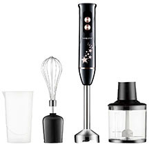 Sokany SK-02012 blender, mikser dəsti – 600W güc, 4-ü 1-də funksiyası: salınma blender, doğrayıcı, çırpıcı və ölçü stəkanı, paslanmayan polad bıçaqlar və sürətli, rahat mətbəx üçün çoxfunksiyalı blend