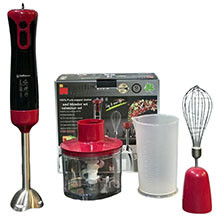 Hoffmans HM-8030 blender mikser dəsti – 1000 Vt güclü, 500 ml tutumlu, salınma (əl) blenderi, doğrayıcı və müxtəlif başlıqlarla təchiz olunmuş, sürətli və rahat qarışdırma, doğrama, püre və sous üçün 