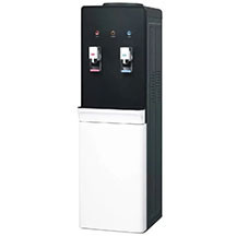 Alneo YLR2-84A Su Dispenseri – İsti və Soyuq Su, 2 Kran, Ağ/Qara, Soyuducu Kamrasız, Ev və Ofis üçün Rahat Dispenser