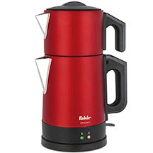 Fakir Chaizen Tea Maker Red elektrik çaydan – 1800 Vt güclü, 1.7 litr tutumlu, paslanmayan polad gövdəli, 1 litr çaydan,isti saxlama rejimli, LED göstəricili, rahat və zərif qırmızı dizaynlı elektrik 