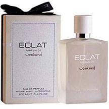 Fragrance World Eclat Weekend qadınlar üçün ətir 100 ml – armud və berqamot üst notları, çiçək və meyvəli akkordlarla təravətli, zərif və gündəlik istifadə üçün ideal qadın parfümü