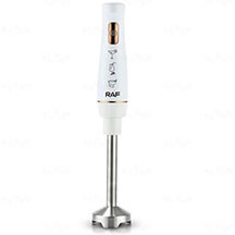 RAF R.303W blender – 800W güc, plastik korpus, kompakt və yüngül dizayn, asan istifadə və saxlama üçün əl blenderi