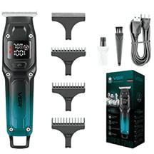 VGR V-964 saçqırxan trimmer – paslanmayan polad bıçaq, turbo rejimi (7000 rpm), 100 dəqiqə işləmə, 1.5 saata sürətli Type-C şarj, LED displey