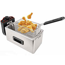 Hoffmans HM-88-3.8L elektrik fritözü – 3.8 litr tutumlu, 220V-240V gərginlikli, paslanmayan polad gövdəli, tənzimlənən termostatlı, çıxarılan yapışmayan yağ qablı kartof fri aparatı
