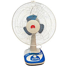 Ventilyator Changli Crown FT-40IDB ağ/göy sərinkeş – 40 sm diametr, 40 Vt güc, 3 sürət rejimi, 220V/50Hz şəbəkə, 5.5 kq çəki, 45×25×54.5 sm ölçü, ağ və göy plastik korpuslu, ev və ofis üçün funksional