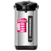 RAF R.7905 termopot – 6.8 litr tutum, 800W güc, paslanmayan polad korpus, təhlükəsizlik üçün uşaq kilidi və kilidlənən qapaq, su səviyyəsi göstəricisi və gündəlik istifadə üçün müasir