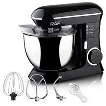 RAF R.6602 mikser – 6 sürət ayarı, çoxfunksiyalı elektrik xəmir qarışdırıcı və yoğurucu, yumurta ağını sürətlə çırpmaq, xəmiri asanlıqla yoğurmaq və kartof əzmək üçün uyğun, rahat və güclü mətbəx miks