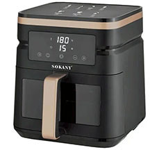 Sokany SK-10033 hava fritözü – 7 litr tutum, 1800W güc, çoxfunksiyalı, yağsız və ya minimum yağla bişirmə, temperatur və taymer tənzimləyici, tez və sağlam yemək üçün müasir airfryer