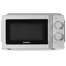 Kumtel HM-03 Grey – 20 litr tutum, 700 Vt güc, 5-6 güc səviyyəsi, mexaniki idarəetmə, avtomatik əritmə və isidilmə funksiyaları, taymer və daxili işıqlandırma ilə kompakt və funksional mikrodalğalı so