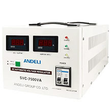 Andeli SVC-7500VA Stabilizator – Gərginlik Sərhədlərini Qoruyun: 7.5 kVA Güc, 150V-260V Aralığında Sabit Elektrik və Avadanlıqlarınız üçün Sakit, Etibarlı Qoruma