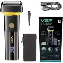 Elektrik ülgüc VGR V-355 üzqırxan – 2 setkalı başlıq, hərəkətli təraş bloku, 6000 rpm mühərrik, 800 mAh batareya, 1.5 saata sürətli USB şarj, enerji göstəricisi, portativ və rahat dizayn