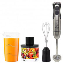 RAF R.3006 blender, mikser – 800 q çəki, 600 ml tutumlu plastik doğrayıcı qab, turbo rejimi, plastik korpus və rəqəmsal ölçü stəkanı ilə gündəlik istifadə üçün rahat və çoxfunksiyalı əl blenderi