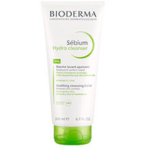 Bioderma Sebium Hydra 200 ml – akneyə meyilli, yağlı və qarışıq dəri üçün nəzərdə tutulmuş, dərini yumşaq şəkildə təmizləyən, nəmləndirici və sakitləşdirici təsirli, dermatoloji müalicə zamanı quruluq