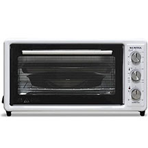 Mini soba Kumtel LX-3525S – 40 litr həcm, 1800 Vt güc, 6 bişirmə rejimi, 50°C–250°C temperatur aralığı, ərimə funksiyası, mexaniki idarəetmə və taymer ilə praktik və çoxfunksiyalı masaüstü elektrik so