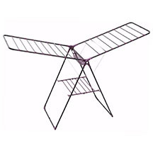 Paltar qurudan Devecioglu Harbinger MM015 MODERN, bənövşəyi, 20 m – Qatlanan, 20 m iş uzunluğu, alüminium və plastik material, yüngül və davamlı dizayn, evdə və balkonda istifadə