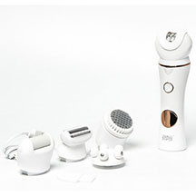 Winning Star ST-5820 Epilyator – 5-in-1 Dəst: Epilyator, Ülgüc, Daban Cilalayıcı, Masaj və Üz Təmizləmə Fırçası, IPX6 Suya Davamlı, LCD Ekran və 2 Saatlıq Sürətli Şarj ilə Rahat Gözəllik Qulluğu