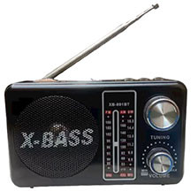 Waxiba XB-891BT Radioqəbuledici – Qara Rəng, Bluetooth, FM/AM/SW Dalğalar, USB/TF Kart Dəstəyi və Portativ Güclü Səsli Radio